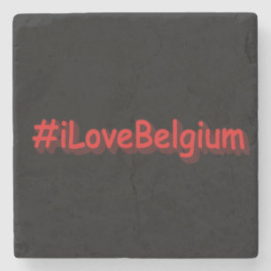 "#iLoveBelgium" Niedliches Design. Jetzt kaufen Steinuntersetzer