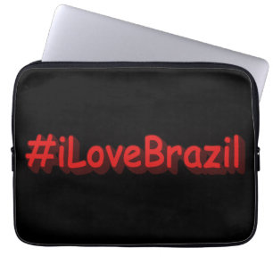 "#iLoveBrasilien" Niedliches Design. Jetzt kaufen Laptopschutzhülle