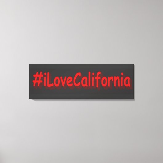 "#iLoveCalifornia " Niedliches Design. Jetzt kaufe Leinwanddruck (Vorderseite)