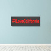 "#iLoveCalifornia " Niedliches Design. Jetzt kaufe Leinwanddruck (Insitu (Holzboden))