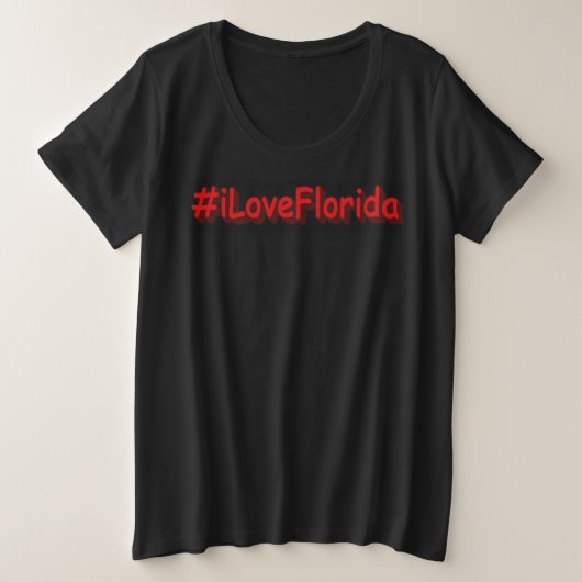 "#iLoveFlorida " Niedliches Design. Jetzt kaufen Große Größe T-Shirt (Design vorne)