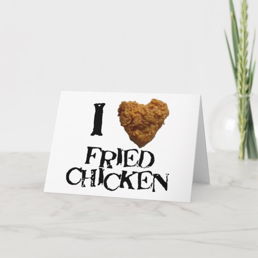 Ilovefriedhuhn Karte (Vorderseite)