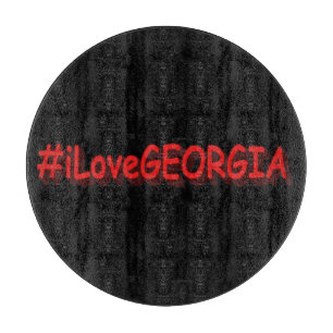 "#iLoveGEORGIA " Niedliches Design. Jetzt kaufen Schneidebrett