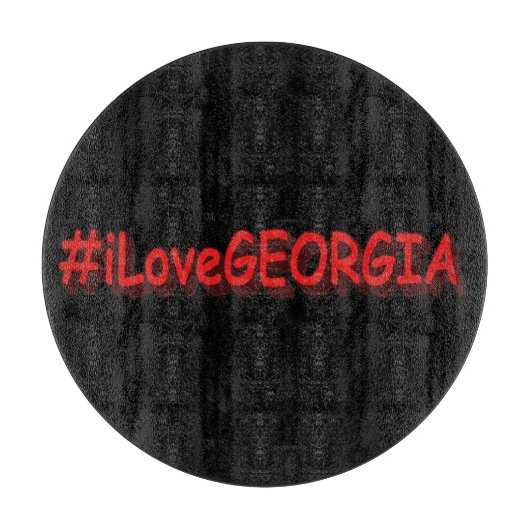 "#iLoveGEORGIA " Niedliches Design. Jetzt kaufen Schneidebrett (Vorderseite)