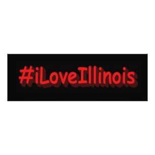 "#iLoveIllinois " Niedliches Design. Jetzt kaufen Fotodruck