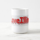"#iLoveIllinois " Niedliches Design. Jetzt kaufen Kaffeetasse (Mittel)