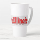 "#iLoveIllinois " Niedliches Design. Jetzt kaufen Milchtasse (Rechte Ecke)
