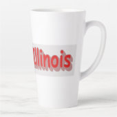 "#iLoveIllinois " Niedliches Design. Jetzt kaufen Milchtasse (Rechts)