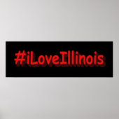 "#iLoveIllinois " Niedliches Design. Jetzt kaufen Poster (Vorne)