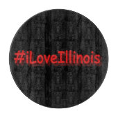 "#iLoveIllinois " Niedliches Design. Jetzt kaufen Schneidebrett (Vorderseite)