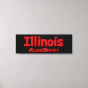 "#iLoveIllinoisan " Niedliches Design. Jetzt kaufe Leinwanddruck