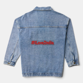 "#iLoveIndia" Niedliches Design. Jetzt kaufen Jeansjacke
