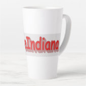 "#iLoveIndiana " Niedliches Design. Jetzt kaufen Milchtasse (Rechte Ecke)