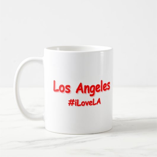 "#iLoveLA" Niedliches Design. Jetzt kaufen Kaffeetasse (Links)