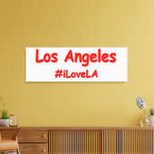 "#iLoveLA" Niedliches Design. Jetzt kaufen Leinwanddruck (Insitu (Wohnzimmer))