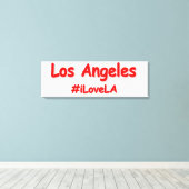"#iLoveLA" Niedliches Design. Jetzt kaufen Leinwanddruck (Insitu (Holzboden))
