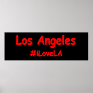 "#iLoveLA" Niedliches Design. Jetzt kaufen Poster