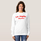"#iLoveLA" Niedliches Design. Jetzt kaufen Sweatshirt (Vorne ganz)