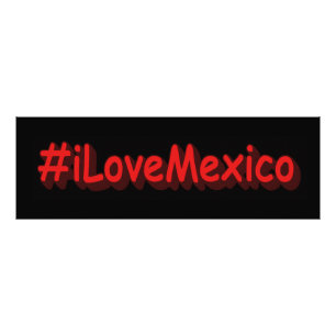 "#iLoveMexico" Niedliches Design. Jetzt kaufen Fotodruck