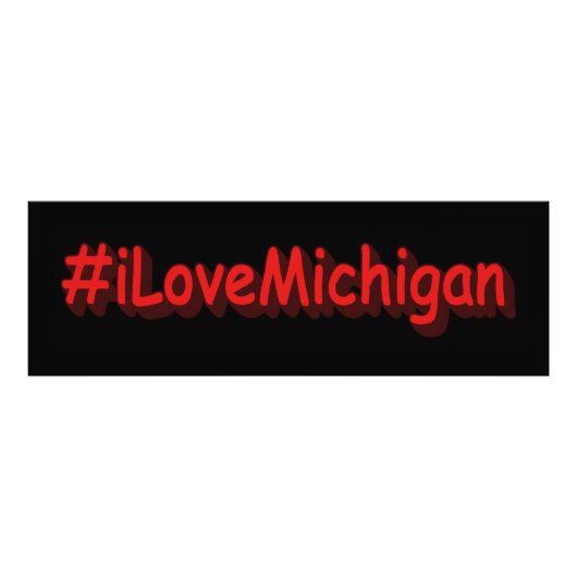 "#iLoveMichigan " Niedliches Design. Jetzt kaufen Fotodruck (Vorne)