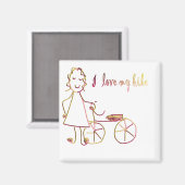 Ilovemybike Magnet (Vorderseite/Rückseite)