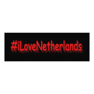 "#iLoveNetherlands" Niedliches Design. Jetzt kaufe Fotodruck
