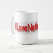 "#iLoveNetherlands" Niedliches Design. Jetzt kaufe Kaffeetasse (Vorderseite Links)