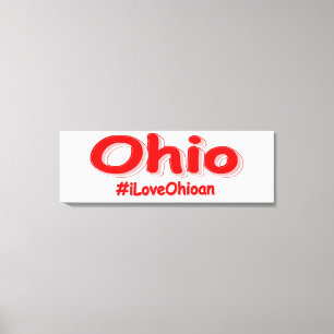 "#iLoveOhioan" Niedliches Design. Jetzt kaufen Leinwanddruck
