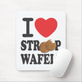 iLoveStroopwafels.com-Mäusematte Mousepad (Mit Mouse)