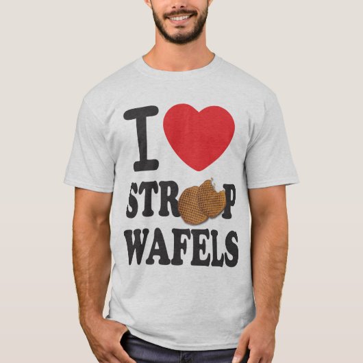 iLoveStroopwafels.com-Unterzeichnungs-T - Shirt (Vorderseite)