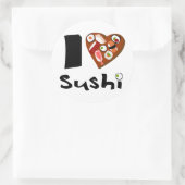 ilovesushipegatina runder aufkleber (Tasche)