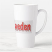 "#iLoveSweden" Niedliches Design. Jetzt kaufen Tas Milchtasse (Rechts)