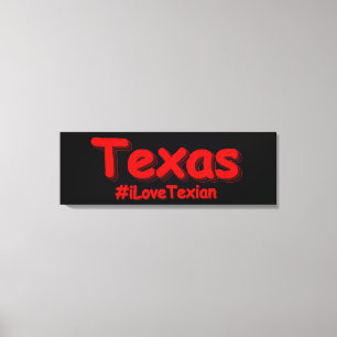 "#iLoveTexian " Niedliches Design. Jetzt kaufen Leinwanddruck