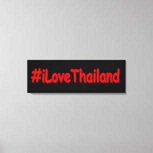 "#iLoveThailand" Niedliches Design. Jetzt kaufen Leinwanddruck
