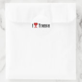 ILoveTrance Runder Aufkleber (Tasche)