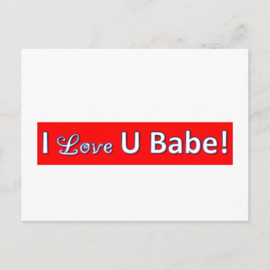 Iloveyoubabe Postkarte (Vorderseite)