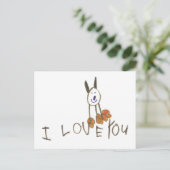 ILoveYouPuppy Postkarte (Stehend Vorderseite)