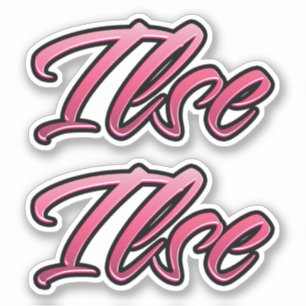 Ilse faded pink Aufkleber Sticker Stickerset