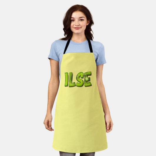 Ilse Name Kiwi Design Küchenschürze Schürze (Getragen)