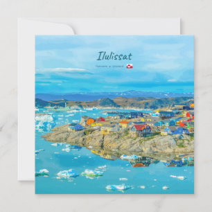 Ilulissat, Grönland - Eisberg-Stadt Einladung