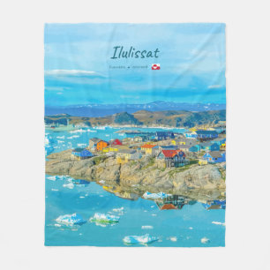 Ilulissat, Grönland - Eisbergstadt Fleecedecke