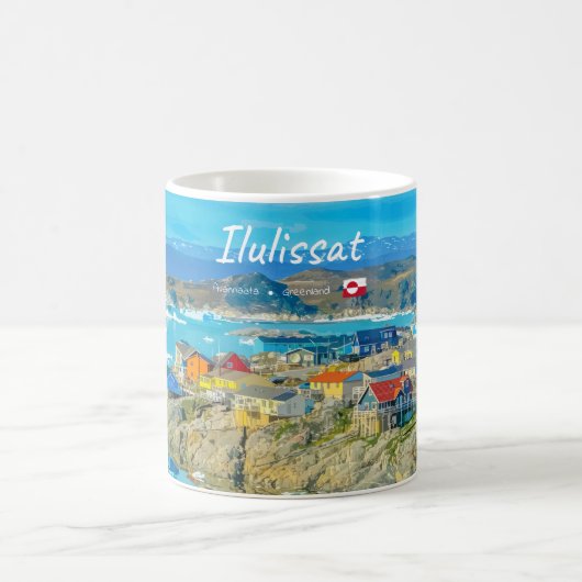 Ilulissat, Grönland - Eisbergstadt Klein Kaffeetasse (Mittel)