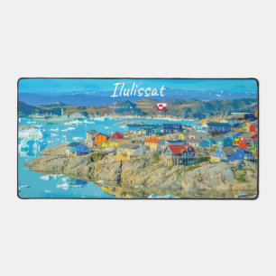 Ilulissat, Grönland - Eisbergstadt Klein Schreibtischunterlage