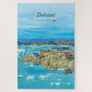 Ilulissat, Grönland - Eisbergstadt Puzzle