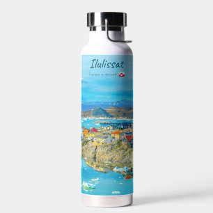 Ilulissat, Grönland - Eisbergstadt Trinkflasche