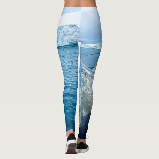 Ilulissat Grönland Iceberg Cocktails arktischer Sp Leggings (Rückseite)