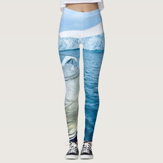 Ilulissat Grönland Iceberg Cocktails arktischer Sp Leggings (Vorderseite)