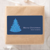 ilustración de árbol de Navidad azul (Insitu)