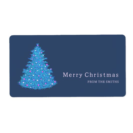 ilustración de árbol de Navidad azul (Vorne)