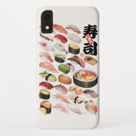 Ilustracion de comida japonesa de sushi Case-Mate iPhone hülle